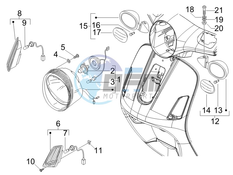 Head lights - Turn signal lamps