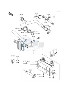 KLF 300 C [BAYOU 300 4X4] (C1-C4) [BAYOU 300 4X4] drawing MUFFLER-- S- -