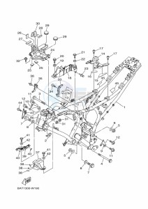 MT-07 MTN690-U (BHH5) drawing FRAME