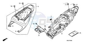 CBR600RR9 U / MME drawing REAR COWL