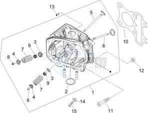 LX 50 4T NL drawing Head unit - Valve