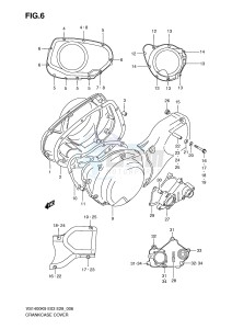 VS1400 (E3-E28) INTRUDER drawing CRANKCASE COVER