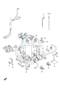 DF 9.9B drawing Harness Non-Remote Control