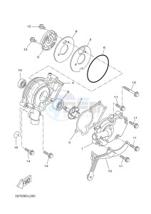 MT125A MT-125 ABS (BR34 BR34 BR34 BR34 BR34) drawing WATER PUMP