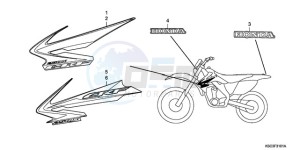 CRF250X9 Europe Direct - (ED / CMF) drawing MARK (CRF250X8/9)