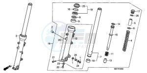 XL1000V9 F / CMF drawing FRONT FORK (XL1000V)