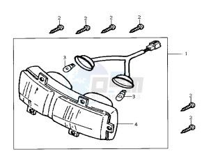 RED DEVIL - 50 cc drawing HEADLIGHT