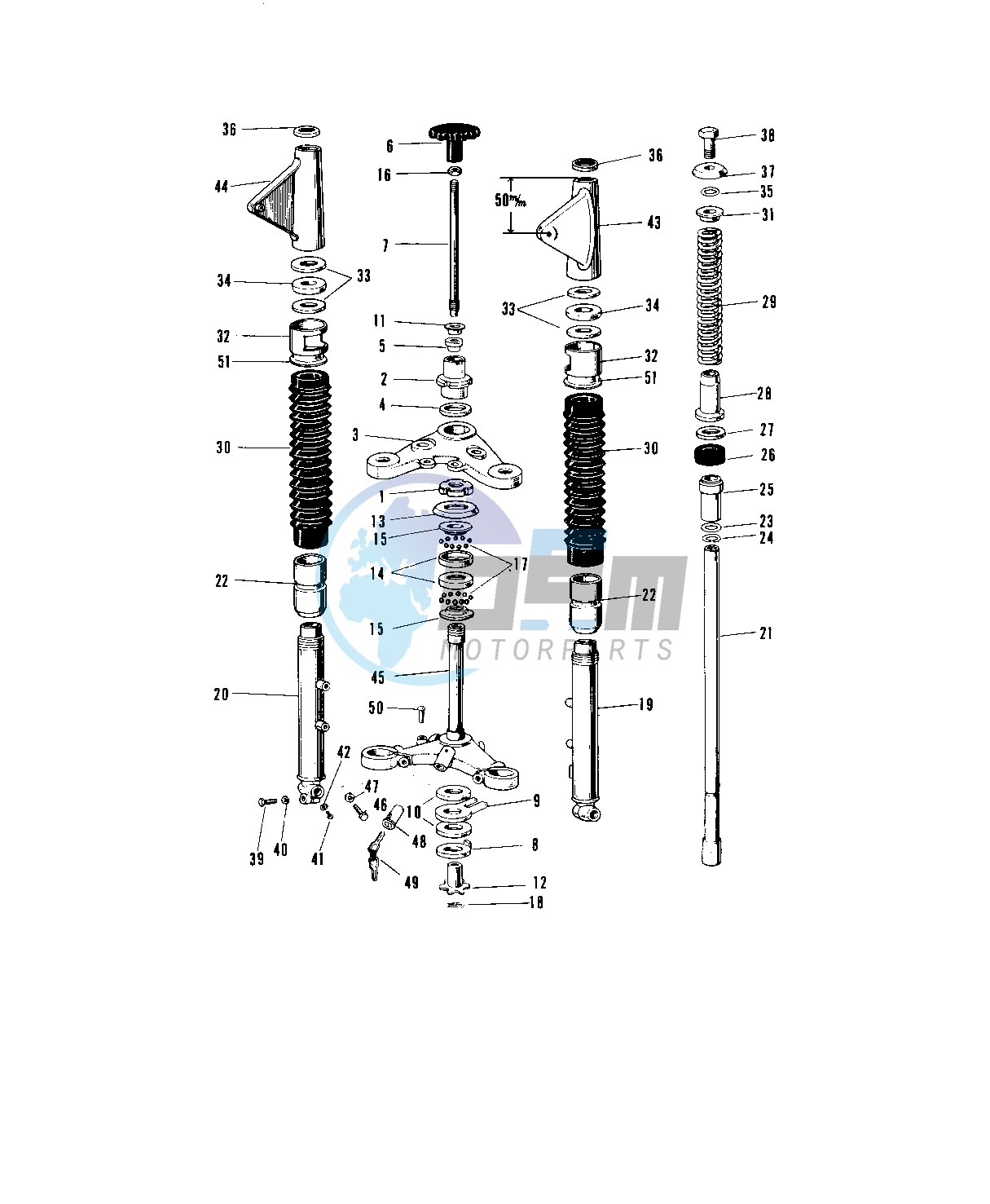 FRONT FORK A1-A7SS