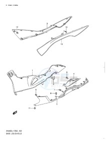 AN400 ABS BURGMAN EU drawing SIDE LEG SHIELD