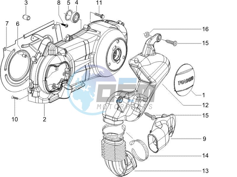 Crankcase cover - Crankcase cooling