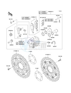 EX 650 A [NINJA 650R] (A6F-A8F) A8F drawing FRONT BRAKE