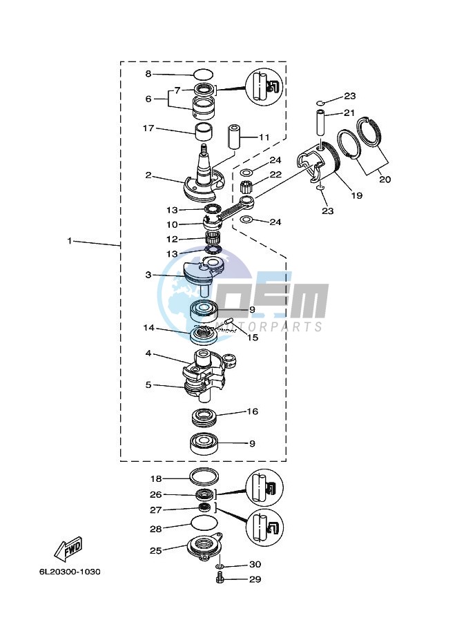 CRANKSHAFT--PISTON