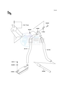 JET SKI 800 SX-R JS800A7F FR drawing Bilge System