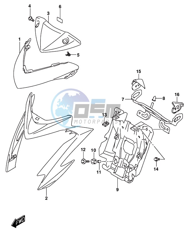 HEADLAMP HOUSING (GSX-S1000AUFL8 E21)