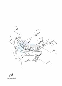 YZF125-A YZF-R125 (B5G4) drawing HEADLIGHT