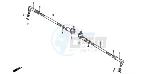 TRX300 FOURTRAX drawing TIE ROD