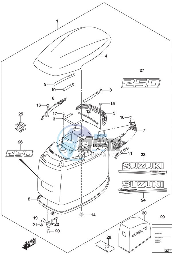 Engine Cover White