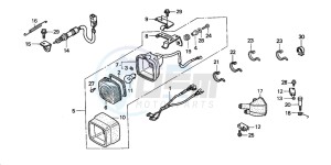 TRX350FE FOURTRAX 350 4X4ES drawing STOP LIGHT SET