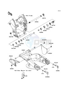 NINJA ZX-10R ZX1000D6F FR GB XX (EU ME A(FRICA) drawing Swingarm