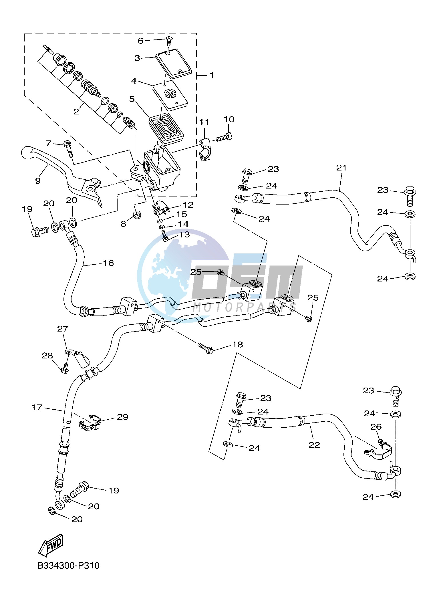 FRONT MASTER CYLINDER