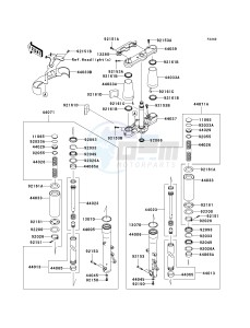 VN 2000 E [VULCAN 2000 CLASSIC] (6F-7F) E6F drawing FRONT FORK