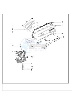 FIGHT 3 4T DARKSIDE E drawing CRANKCASE COVER