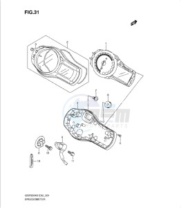 GSF650/S drawing SPEEDOMETER (GSF650SAK9/SUAK9/SAL0/SUAL0)