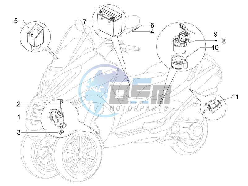 Remote control switches - Battery - Horn