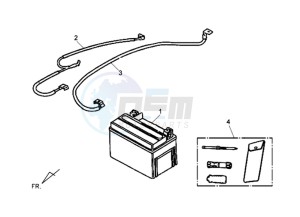 SYMPHONY SR 125 CH drawing BATTERY