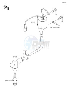 KX85 KX85CEF EU drawing Ignition System