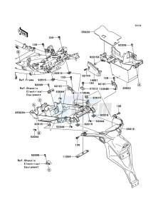 VERSYS KLE650B7F GB XX (EU ME A(FRICA) drawing Rear Fender(s)