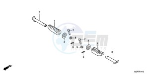 NSC50WHC drawing PILLION STEP (NSC50/MPD/WH)