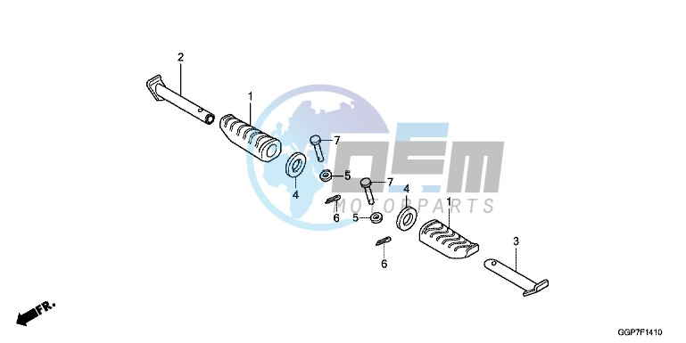 PILLION STEP (NSC50/MPD/WH)