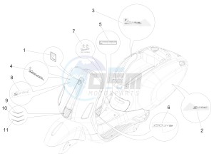 150 Sprint 4T 3V ie (APAC) (AU, CD, EX, JP, RI, TH) drawing Plates - Emblems