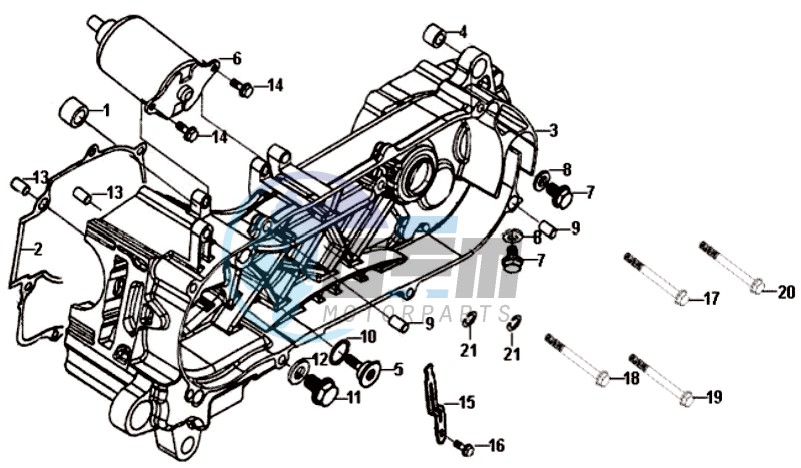 CRANKCASE COVER LEFT