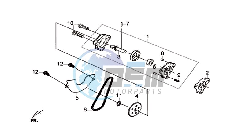 OIL PUMP / V-BELT OIL PUMP