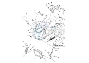 FZS FAZER (FZS600S) 600 drawing COWLING FZS600S MY00