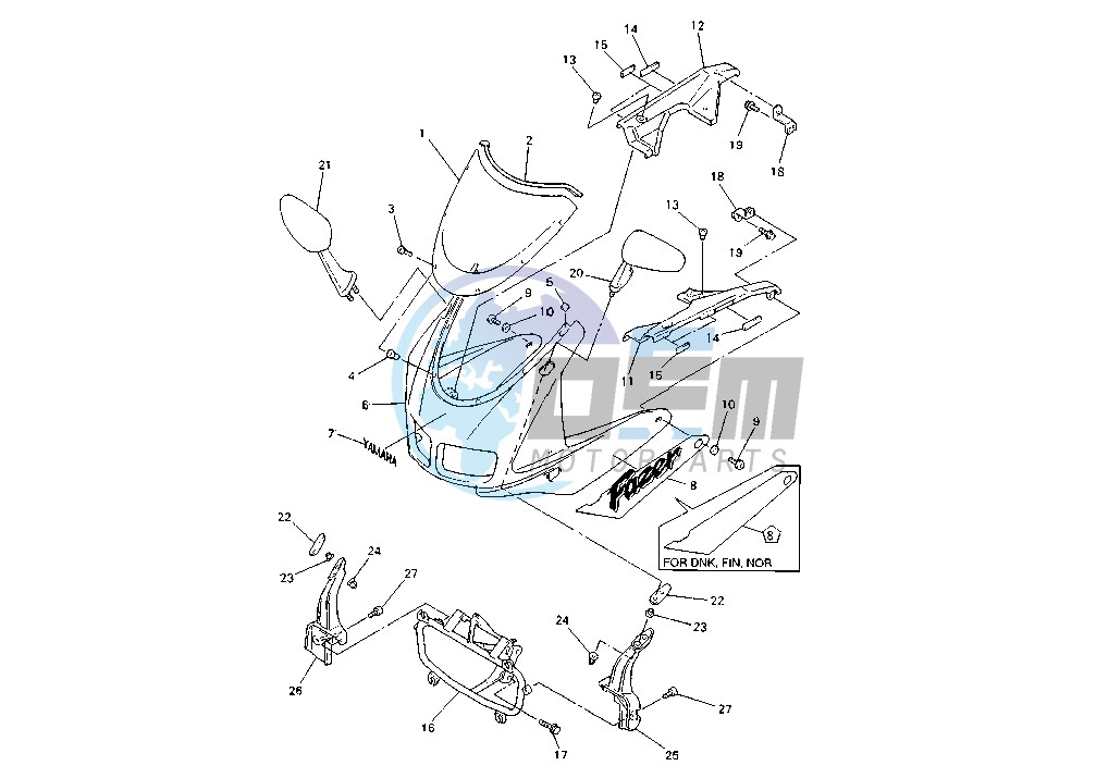 COWLING FZS600S MY00