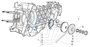 Fly 125 4t drawing Driving pulley