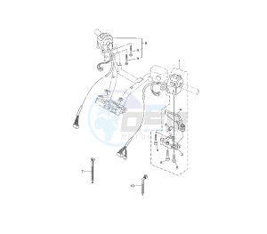 XP T-MAX SV 500 drawing HANDLE SWITCH AND LEVER