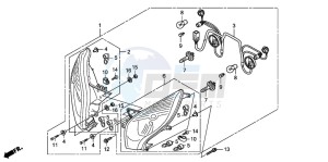 FES125A S-WING drawing HEADLIGHT (FES1257/A7)(FES1507/A7)