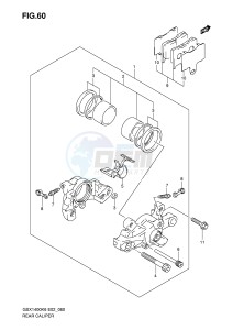 GSX1400 (E2) drawing REAR CALIPER