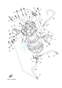 YXM700E YXM700PF VIKING EPS (1XPR) drawing CYLINDER HEAD