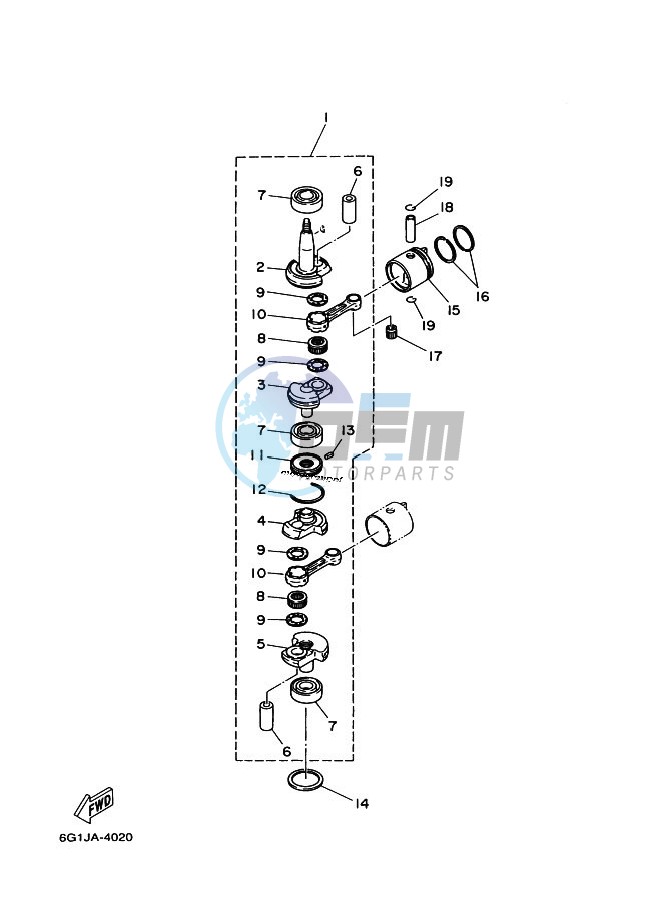 CRANKSHAFT--PISTON