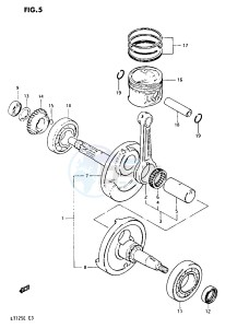 LT125 (E3) drawing CRANKSHAFT