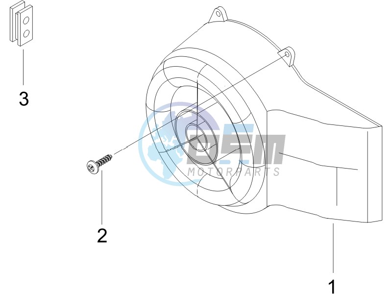 Flywheel magneto cover - Oil filter