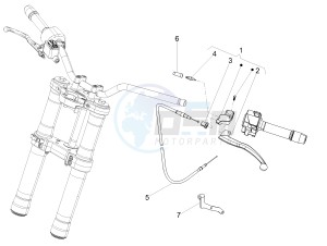 TUONO 125 4T E4 ABS (APAC) drawing Clutch control