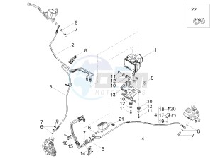 V7 III Special 750 e4 (APAC) drawing ABS Brake system