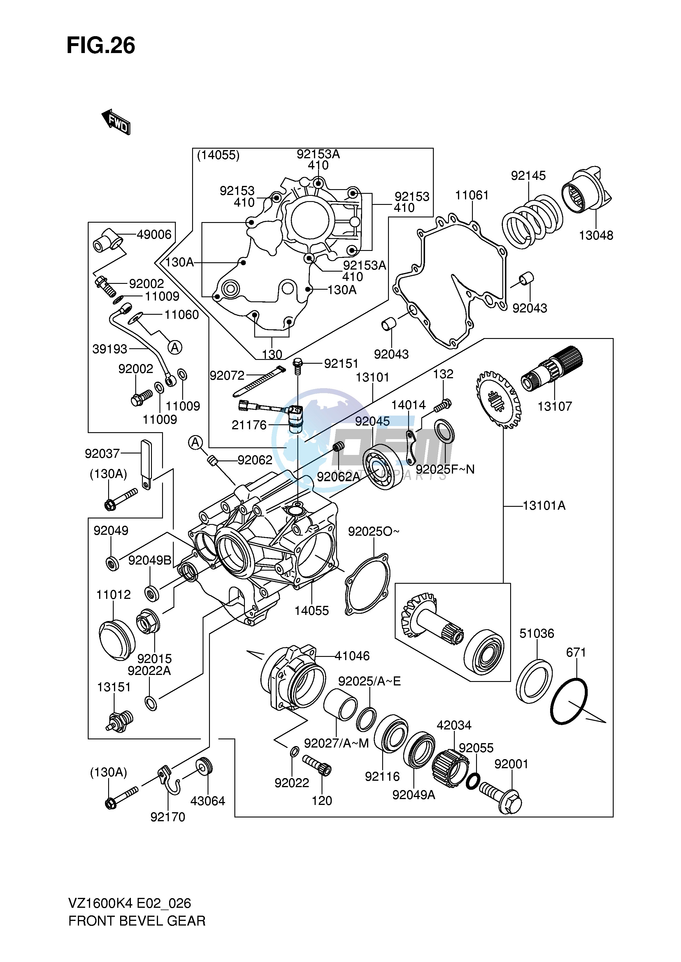 FRONT BEVEL GEAR