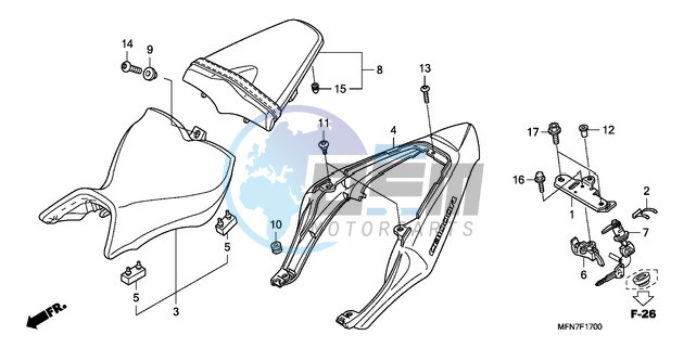 SEAT/SEAT COWL